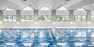 50m-Schwimmbecken Schwimmhalle Neufeld