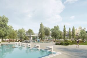 Visualisierung Schwimmbecken Freibad Marzili nach Sanierung