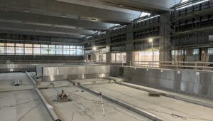 Baustelle Schwimmhalle Neufeld November 2022