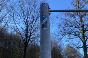 Schild auf der Street-Workout-Anlage Bodenweid