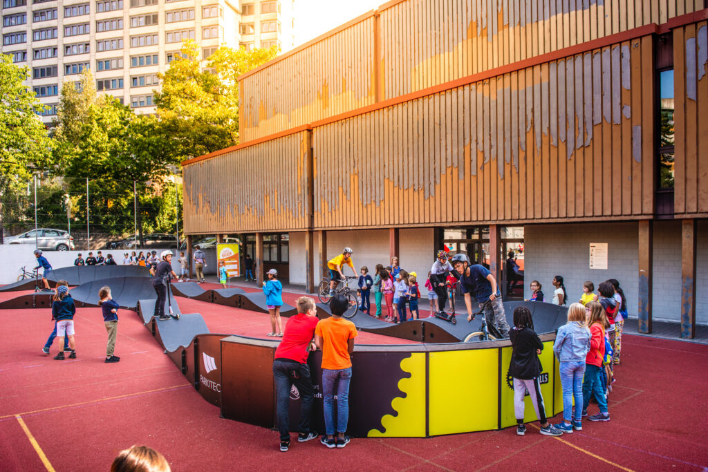 Pumptrack der Velo Skills Schul-Tour