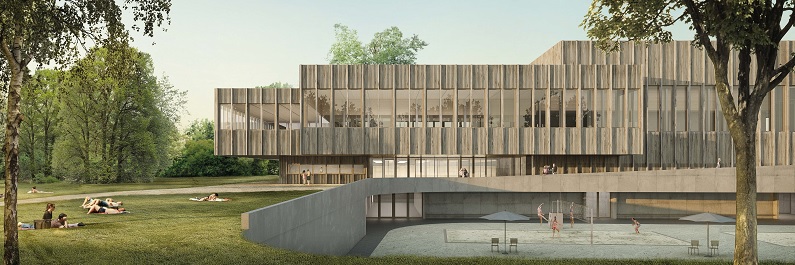 Visualisierung Aussenansicht Neubau Weyermannshaus